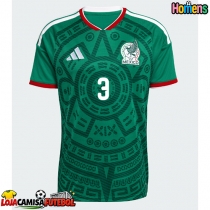 Camisa de Futebol México Cesar Montes #3 Equipamento Principal Mundo 2026 Manga Curta